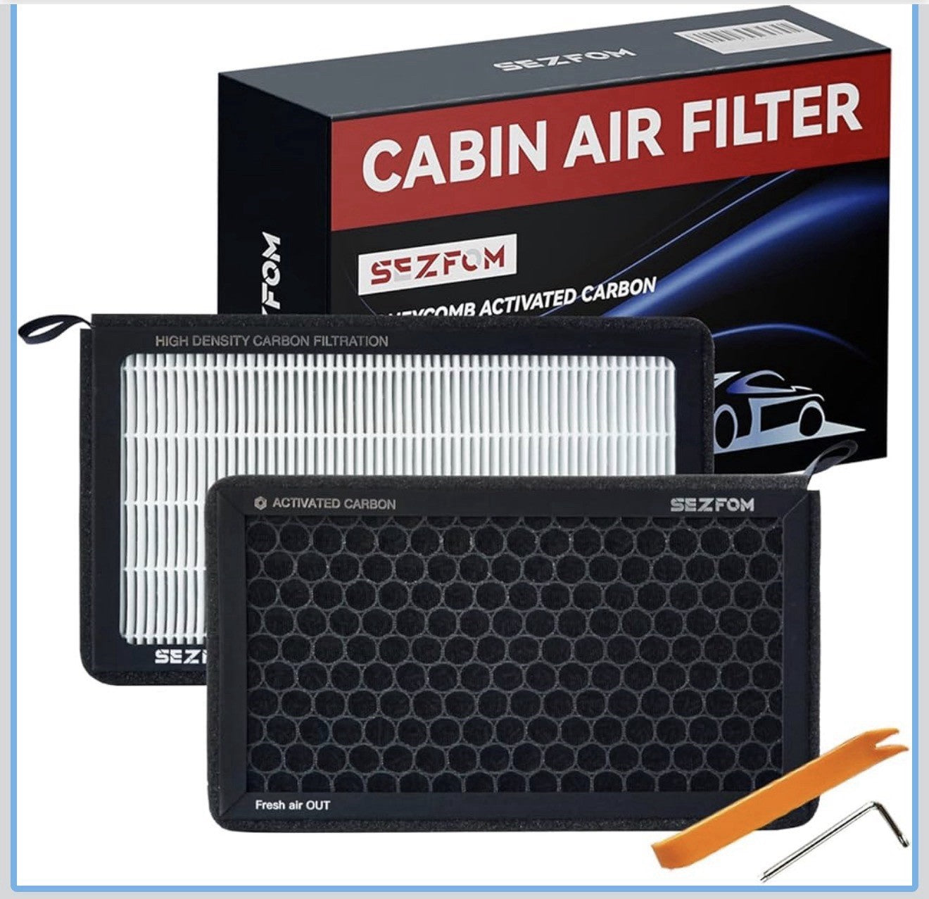 Air Filter for Model Y Model 3 2016-2025, 2 Pack Cabin Air Filter3