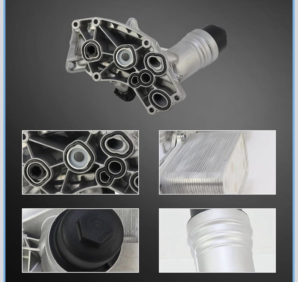 11428583895 Aluminium Engine Oil Cooler Filter Housing Assembly Compatible wi...1