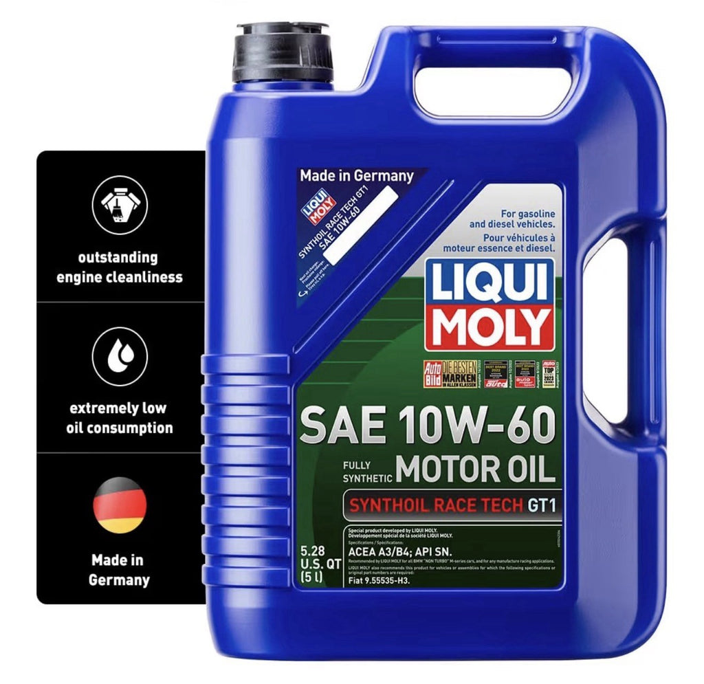 Liqui Moly 10w-60 Synthoil Race Tech GT1 SAE (1) 5 Liter Bottle 20240