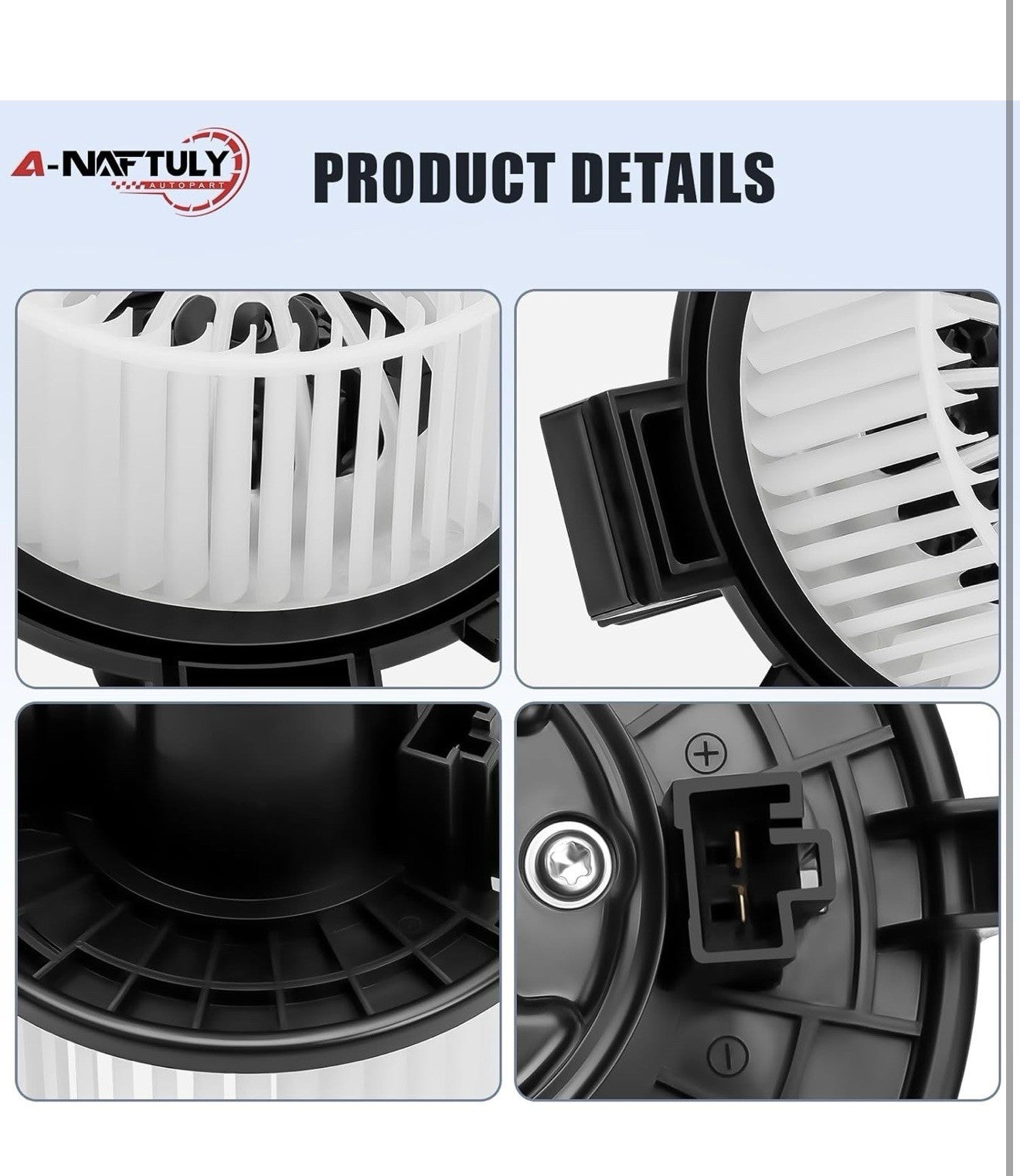 Rear AC Heater Blower Motor Fan Compatible with 2006-2020 Dodge Grand Caravan&mr6