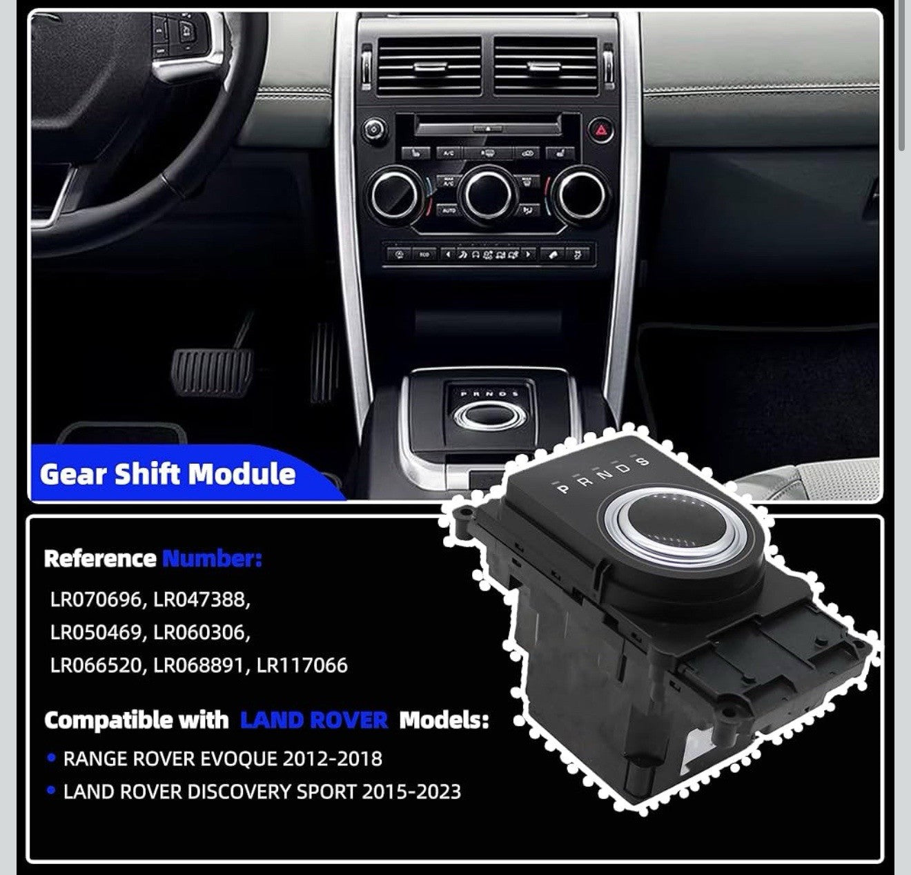 NEW Land Rover Discovery Sport Evoque GEAR SHIFT MODULE 9 speed LR0706961