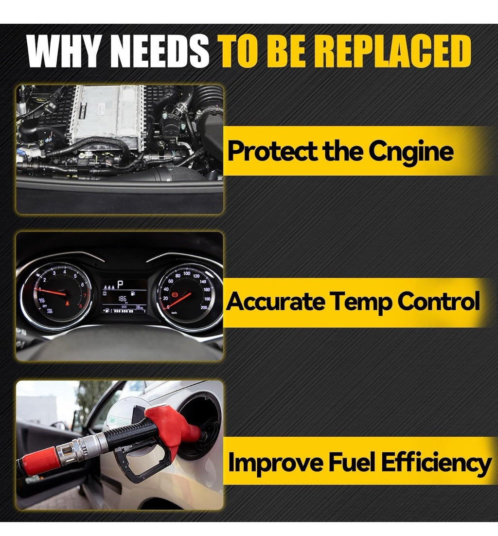 Coolant Thermostat Housing Assembly compatible with 2017-2023 Buick Cadillac3.66