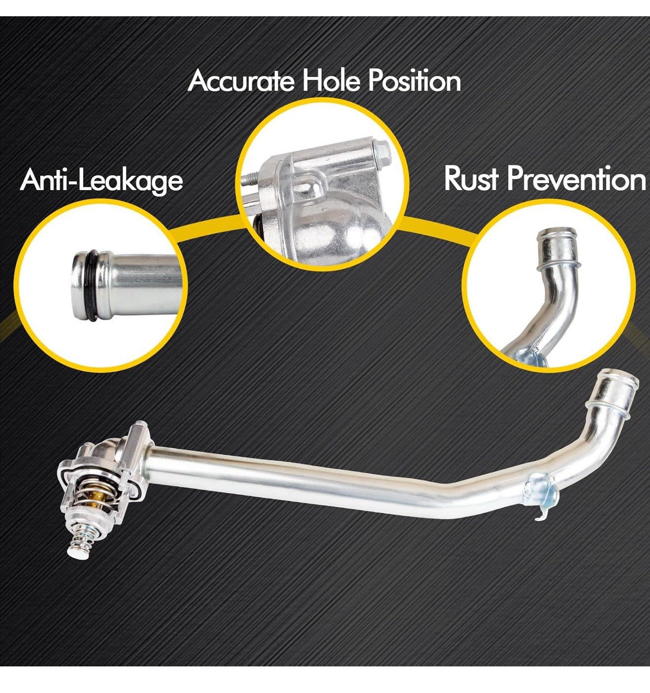 Coolant Thermostat Housing Assembly compatible with 2017-2023 Buick Cadillac3.62