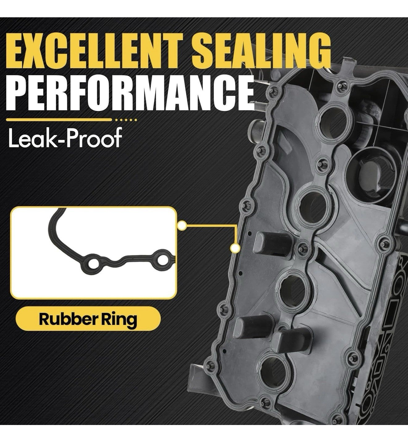 Engine Valve Cover w/ Gasket Bolts for Audi A4 Quattro 05-09 L4 2.0L 06D103-469N6