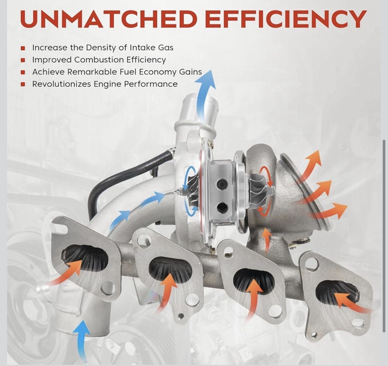 1.4 L Turbocharger with Gaskets Repair kits Compatible with 2011-2015 Chevy Chev4