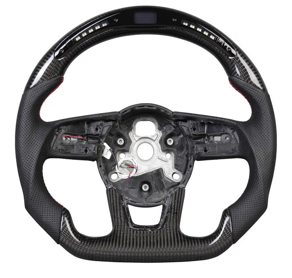 Real Carbon Fiber Smart Steering Wheel for Audi RS3/RS4/RS8/S3/S4/S5/A3/A4/A5USA0