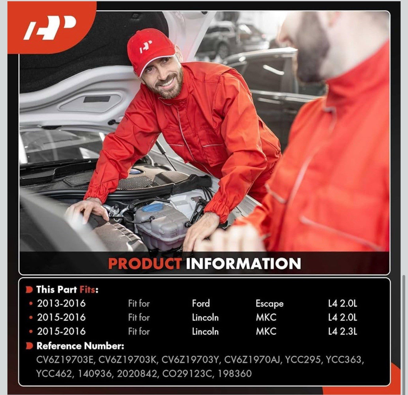 Air Conditioner AC Compressor with Clutch Compatible with Ford Escape 2013-165