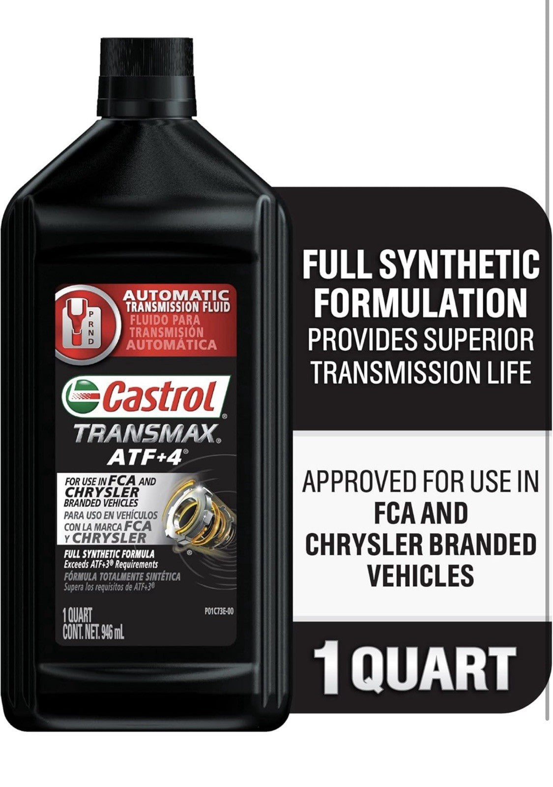 Castrol Transmax ATF+4 Automatic Transmission Fluid, 1 Quart, Pack of 6, New3