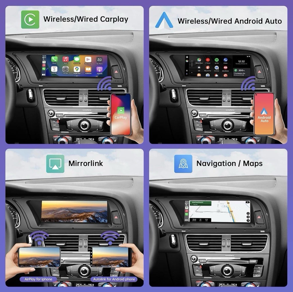 8.9 Inch Wireless CarPlay/Android Auto Touchscreen for Audi A4 (2009 8.9-2GMMI4