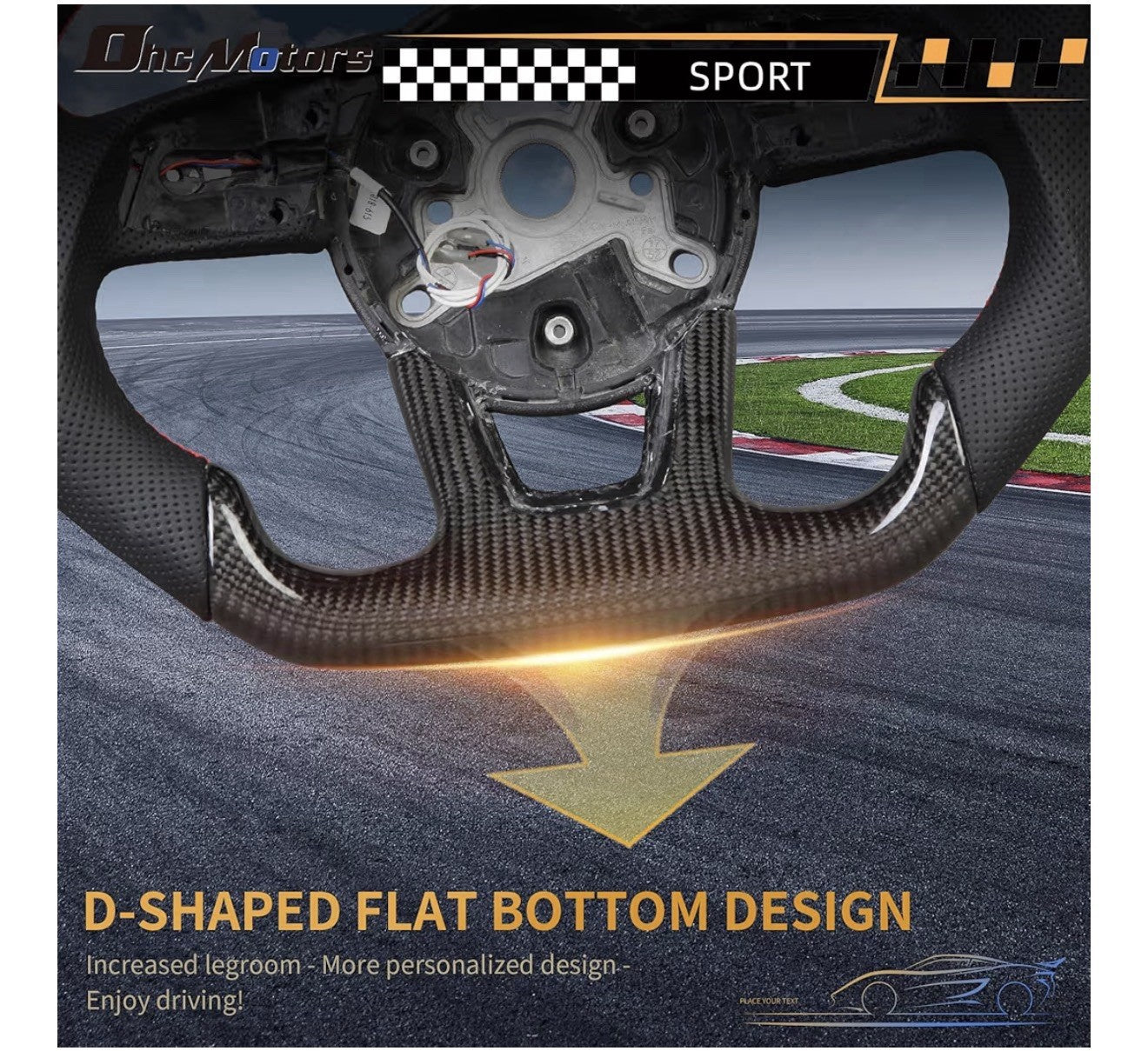 Real Carbon Fiber Smart Steering Wheel for Audi RS3/RS4/RS8/S3/S4/S5/A3/A4/A5USA4