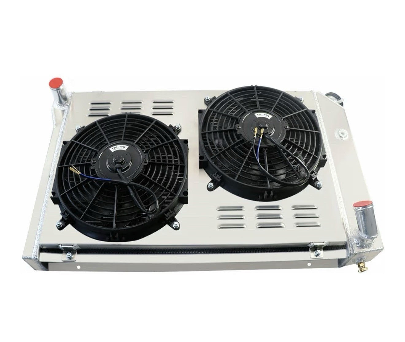 3 ROW Aluminum Radiator+Shroud Fan+Relay For 77-82 Chevy Corvette C3  350/3053