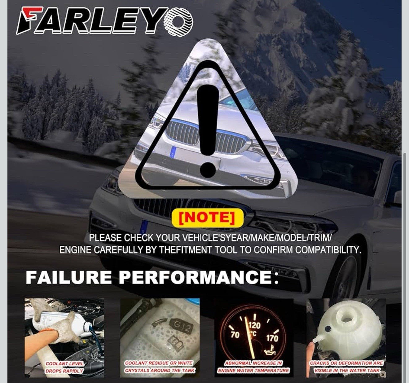 for 07-19 BMW X5 08-19 BMW X6 2.0L 3.0L 4.4L 4.8L Replaces# 603-361 17137552546!5