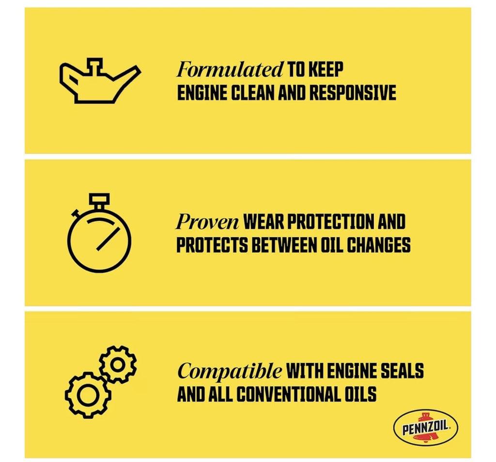 Pennzoil High Mileage 5W-30 Motor Oil, 1 Quart (6 Pack)2