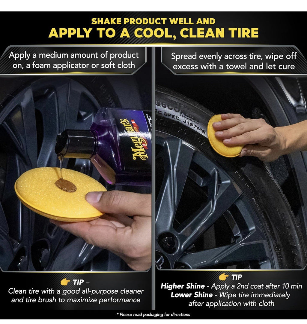 Meguiar's G7516 Endurance Tire Gel, Premium Tire Gel for a Lasting Glossy Shine 4