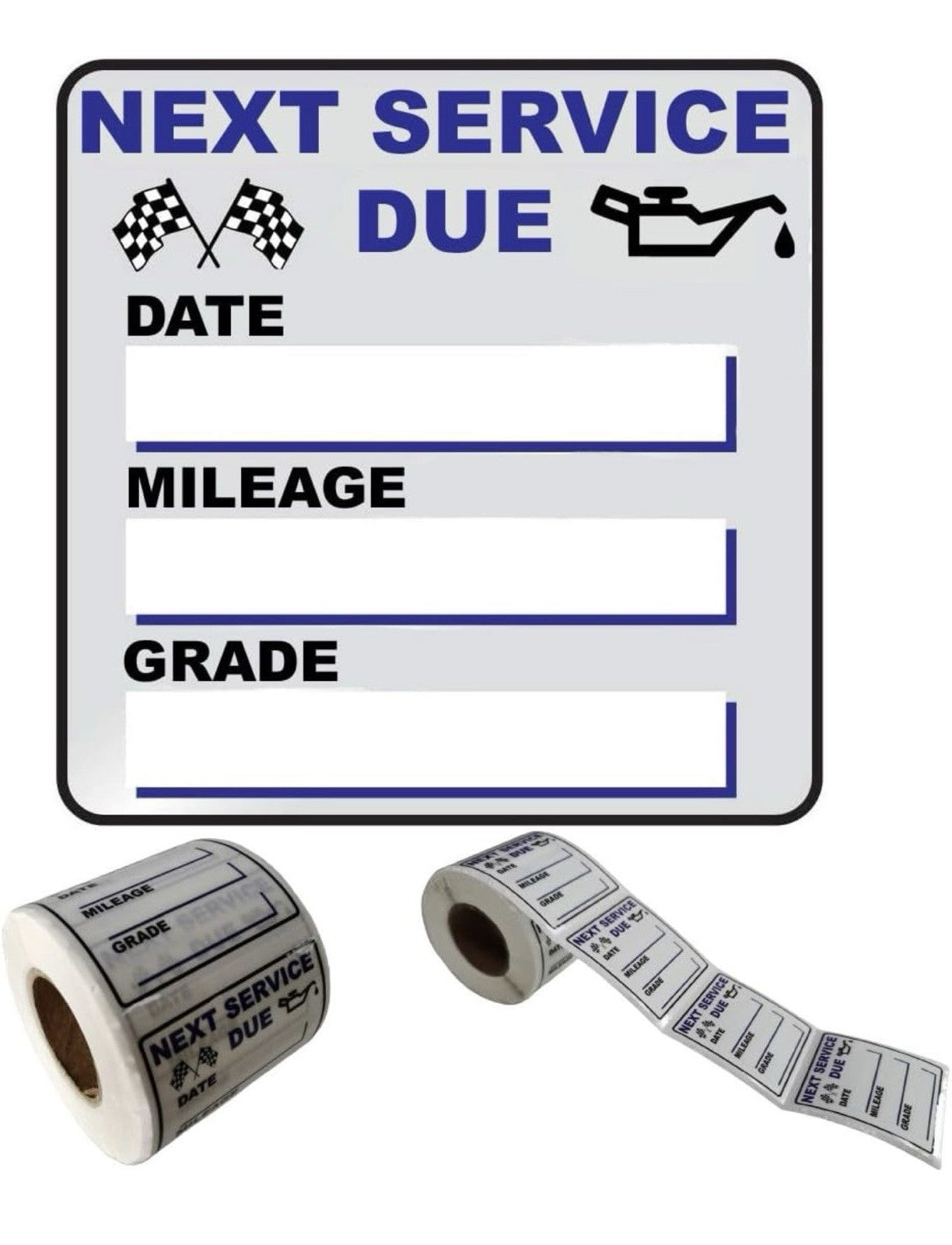 300 PCS Oil Change Stickers, 2"×2" Transparent Clear Fuel Change Sticky 0