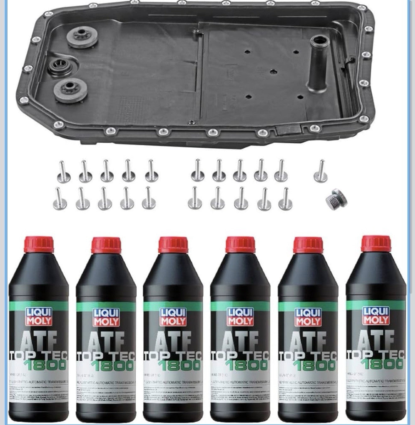 Auto Transmission Service Kit for BMW 6HP26 select V8 models ATF+Oil Pan+Filter0