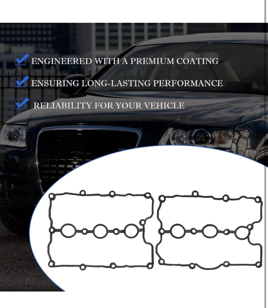 Engine Valve Cover Gasket Right and Left Set for Audi A6 Quattro S5 A8 Quattr...4