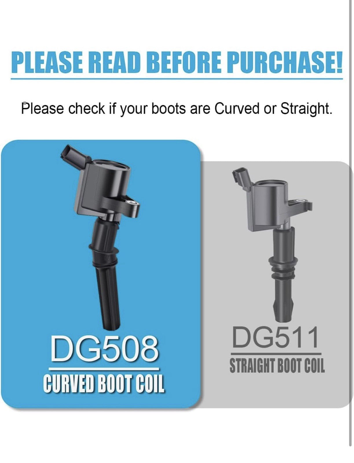 MAS Set of 8 Ignition Coil DG508 & Motorcraft Spark Plug SP479 Compatible with7