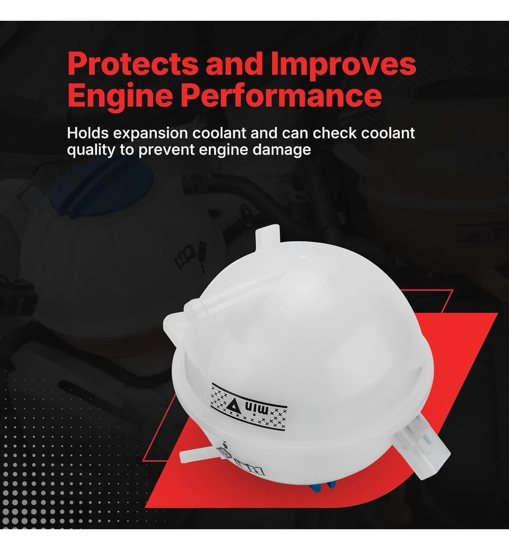 603-253 Engine Coolant Reservoir Expansion Tank with Cap for AUDI A3 Q3 TT 4