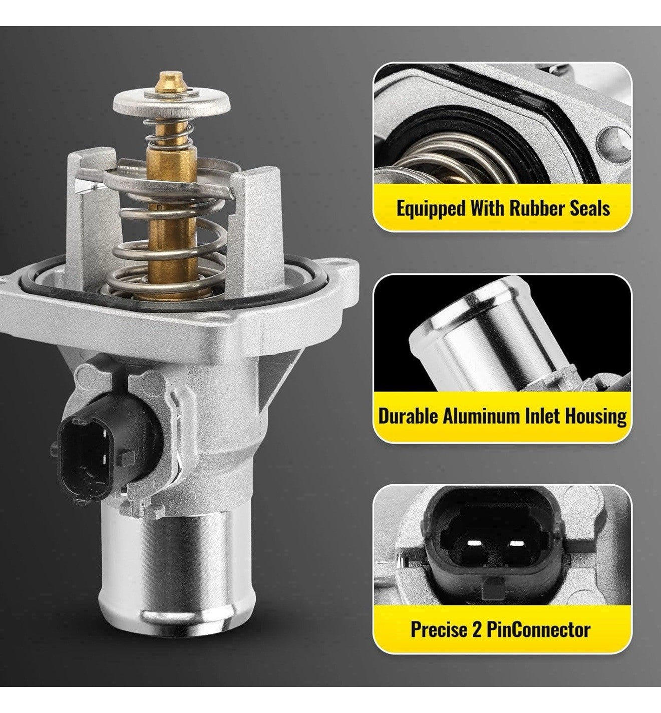 Engine Coolant Thermostat With Housing 96984104 55597008 for Chevy Aveo Cruze 3