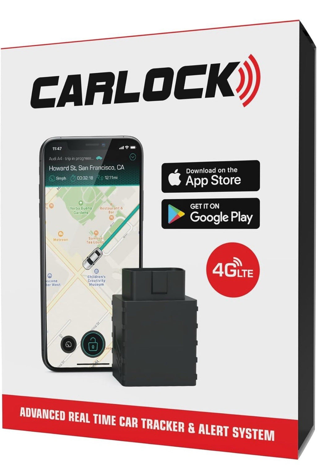 CARLOCK Anti Theft Car Device - Real Time 4G Car Tracker & Car Alarm System. ...0