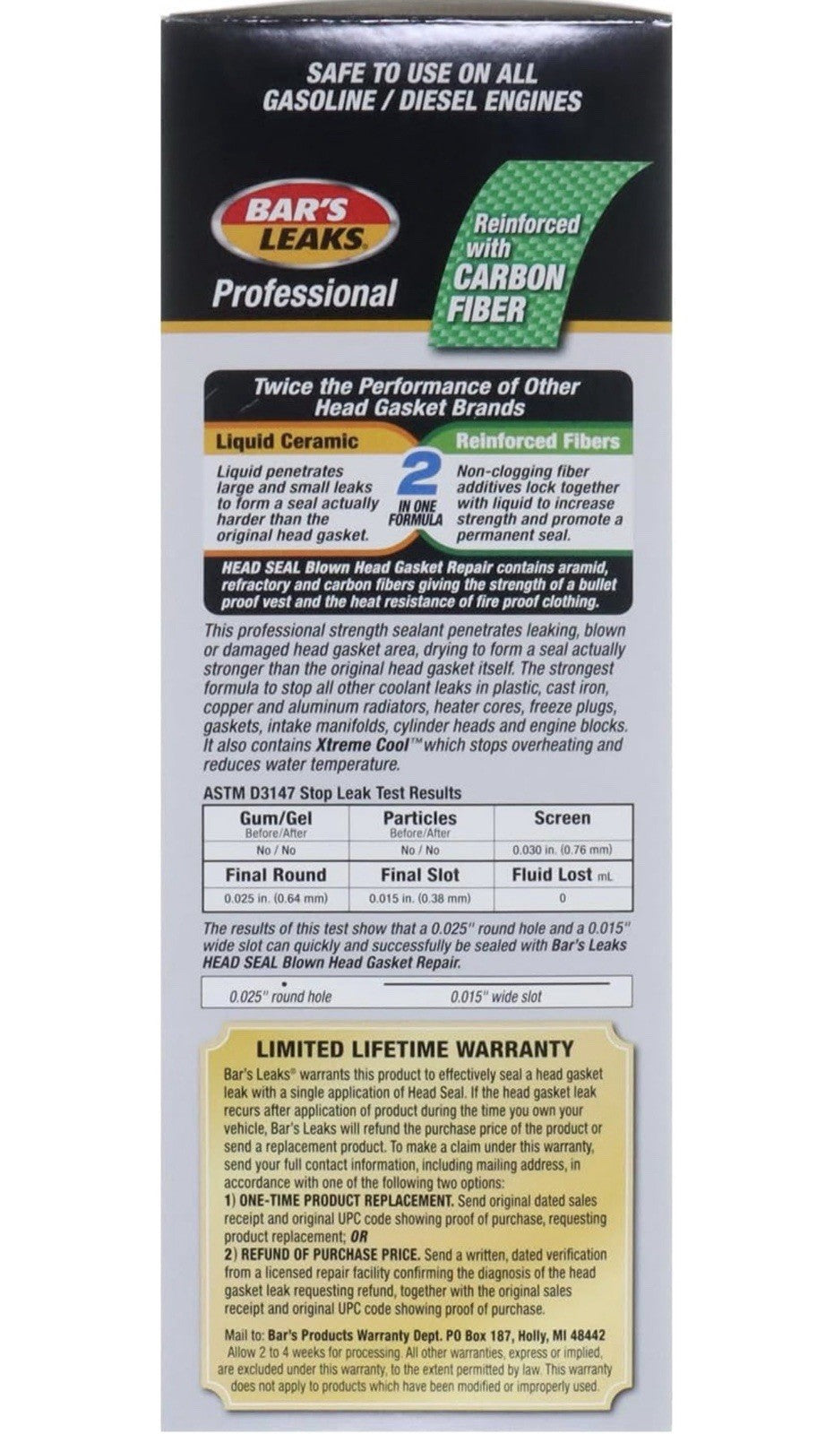 Bar's Leaks HG-1 HEAD SEAL Blown Head Gasket Repair2