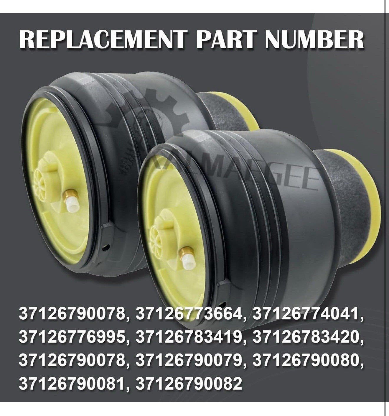 2x Rear Air Spring Bag For BMW X5 E70 3.0L 2007-2009 For BMW X6 E71 E72 4.4L 2013