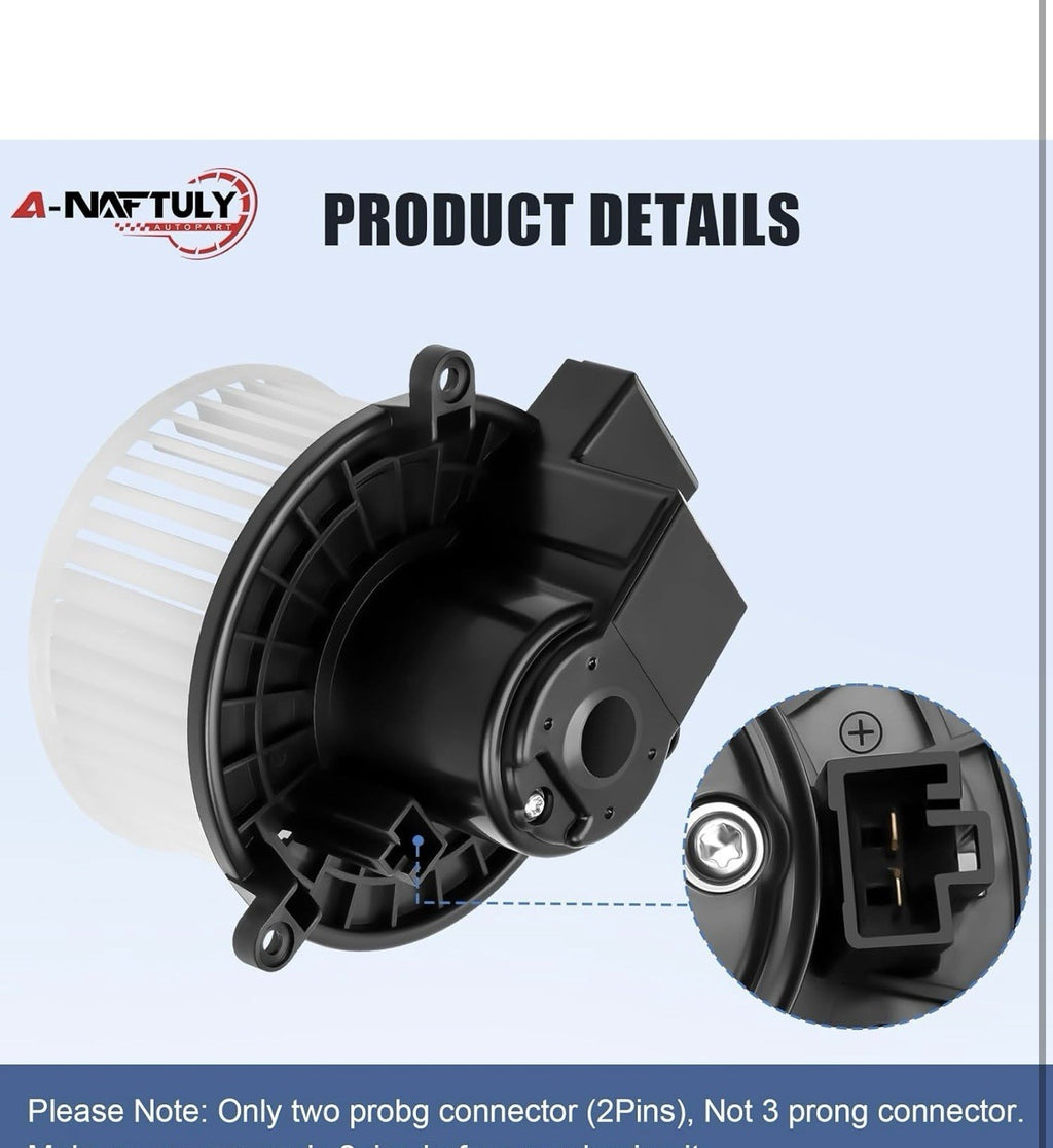 Rear AC Heater Blower Motor Fan Compatible with 2006-2020 Dodge Grand Caravan&mr4