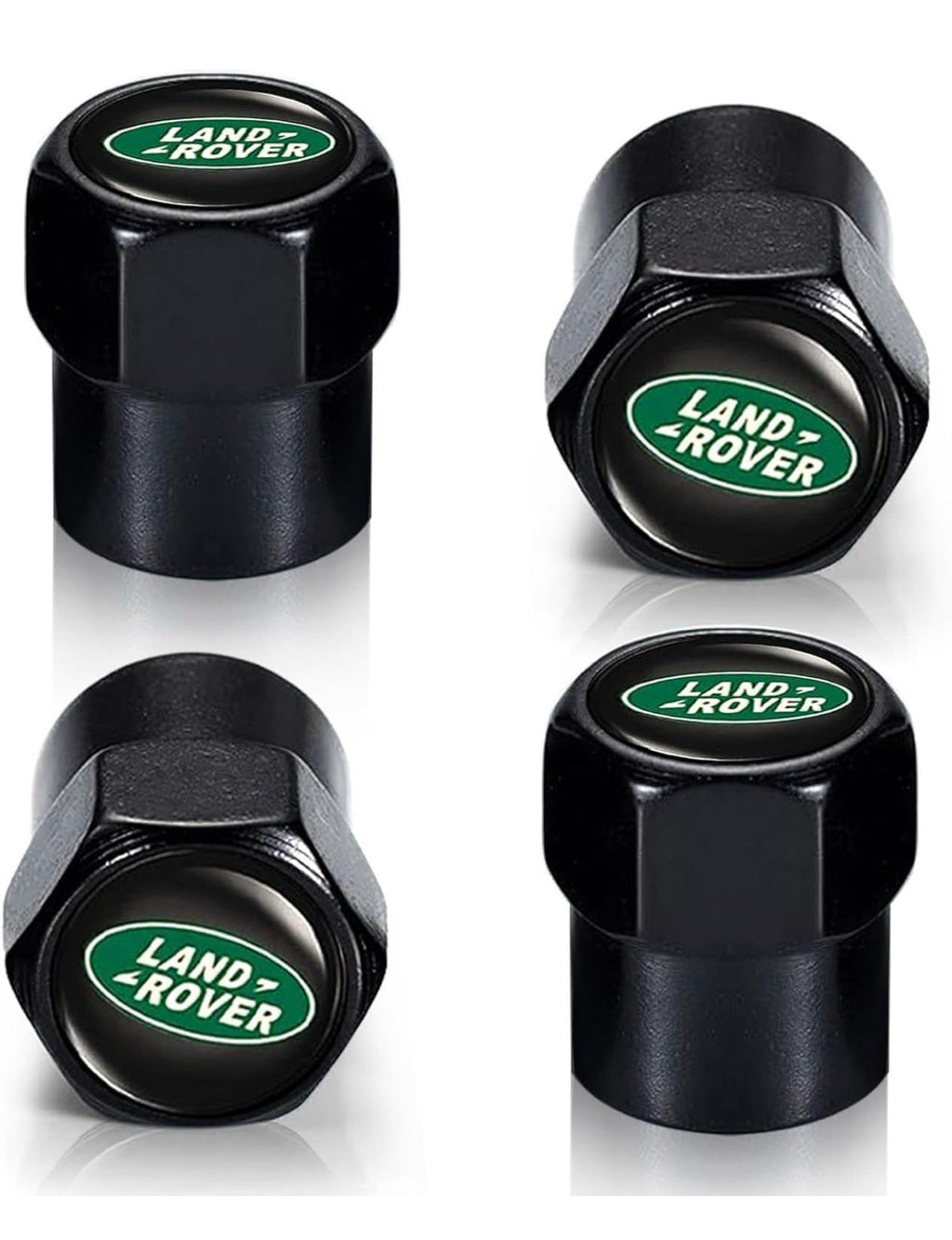 Tire Valve Stem Caps for Land Rover BLACK Metal Car Wheel Air caps Auto Valve0