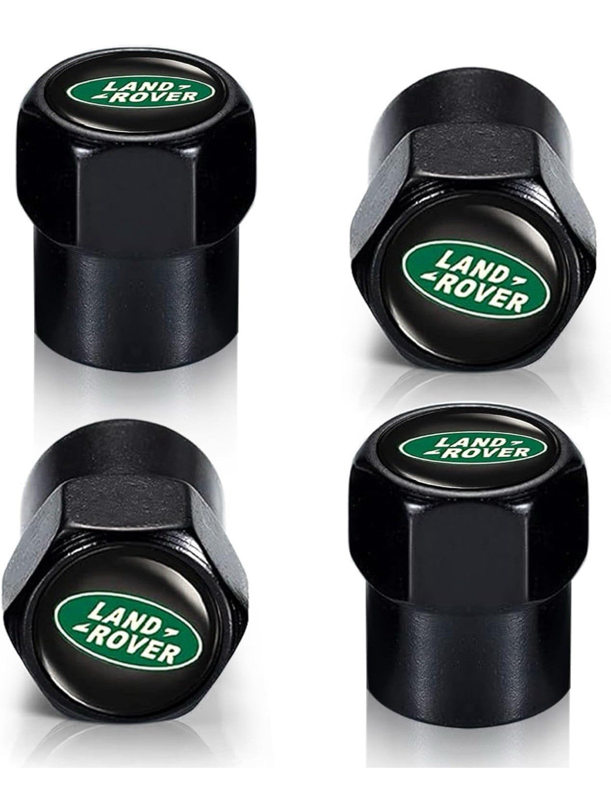Tire Valve Stem Caps for Land Rover BLACK Metal Car Wheel Air caps Auto Valve0