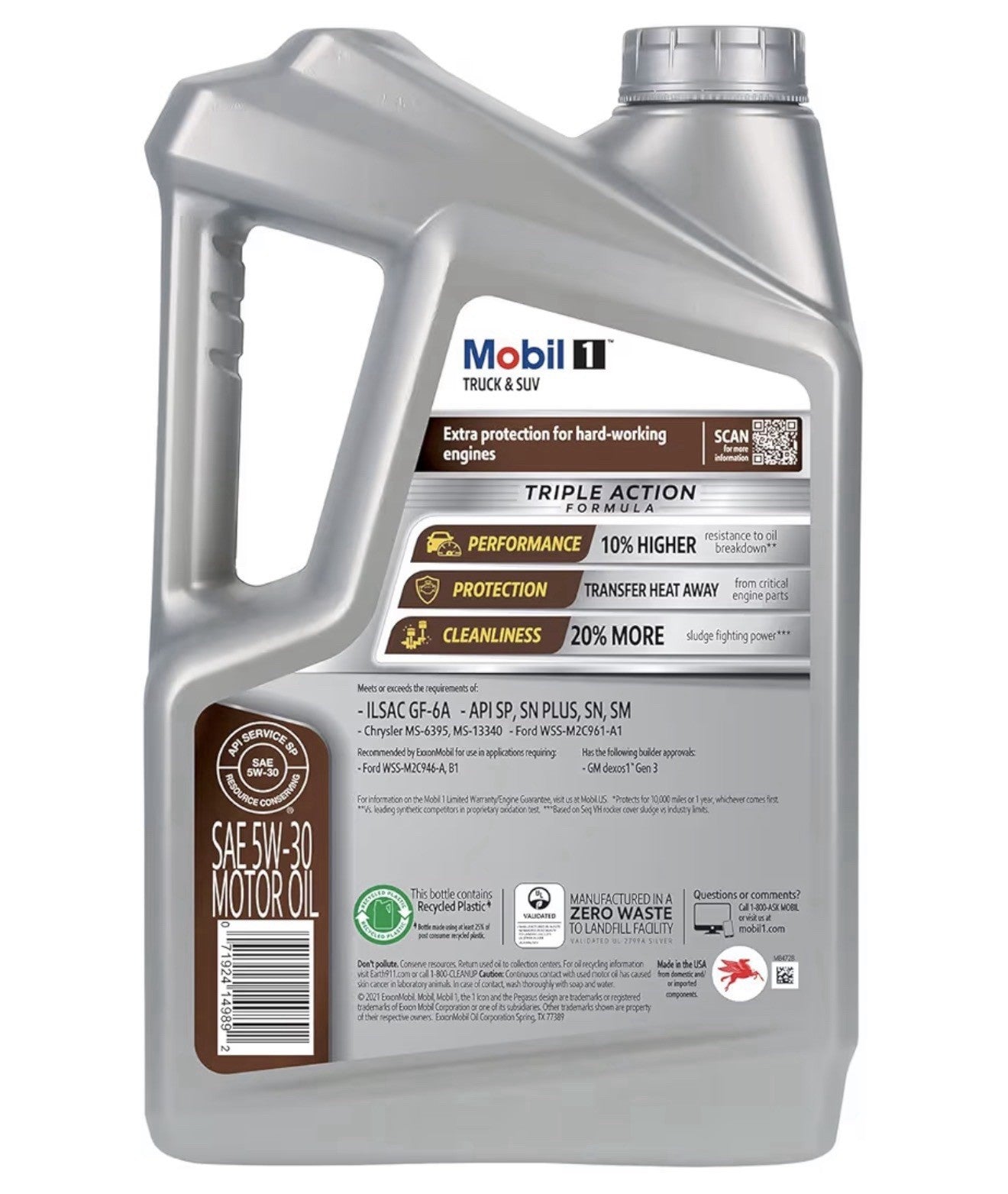Mobil 1 Truck & SUV Full Synthetic Motor Oil 5W-30, 5 Quart2