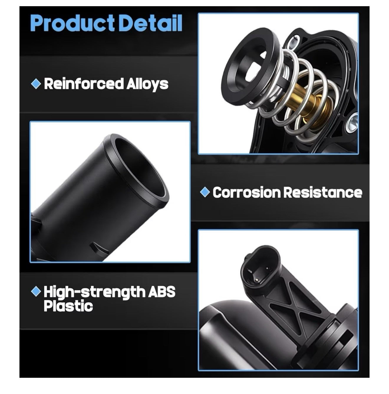 16-25 DODGE JEEP RAM RADIATOR THERMOSTAT & HOUSING  4893926AH6