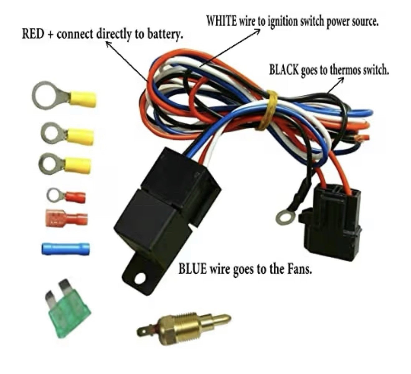 3 ROW Aluminum Radiator+Shroud Fan+Relay For 77-82 Chevy Corvette C3  350/3052