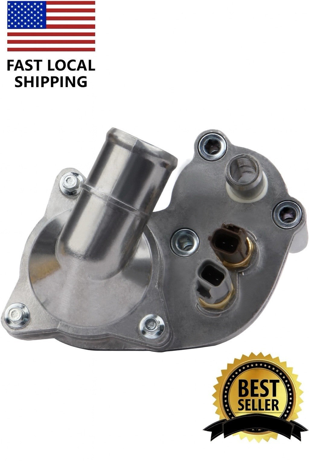 Upgraded Aluminum Thermostat Housing Assembly Compatible with 2001-2005 Ford ...0