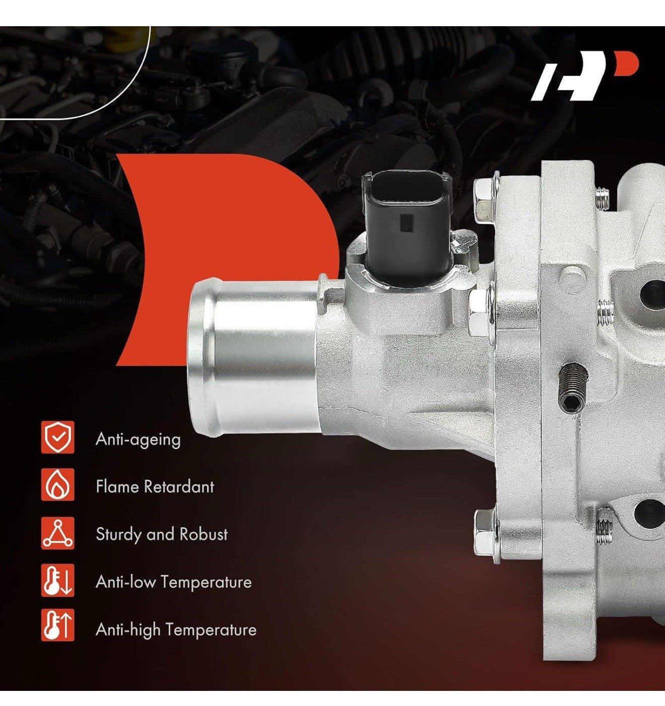 Upgrade Aluminium Thermostat Housing Assembly W/Sensors for Chevrolet Cruze 2...4