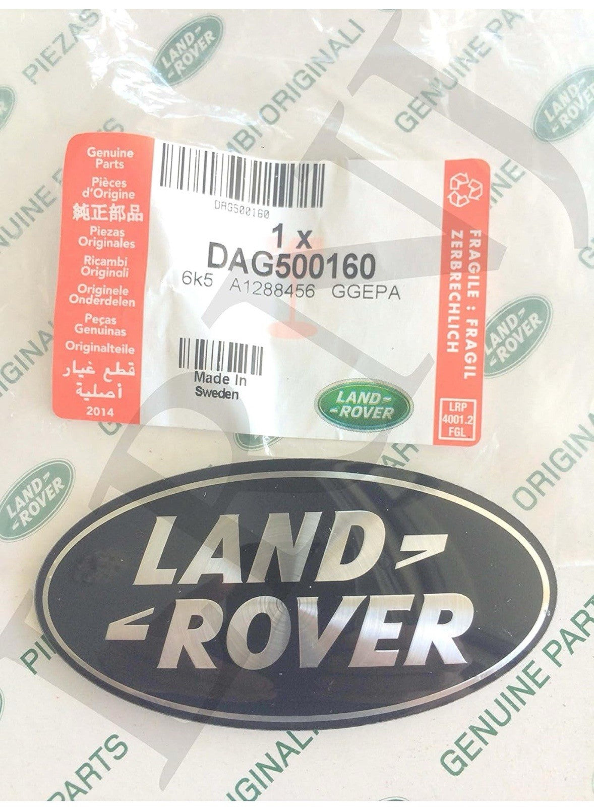 Genuine Land Rover Black Oval Front Grille Badge Emblem Range Rover Set of 25