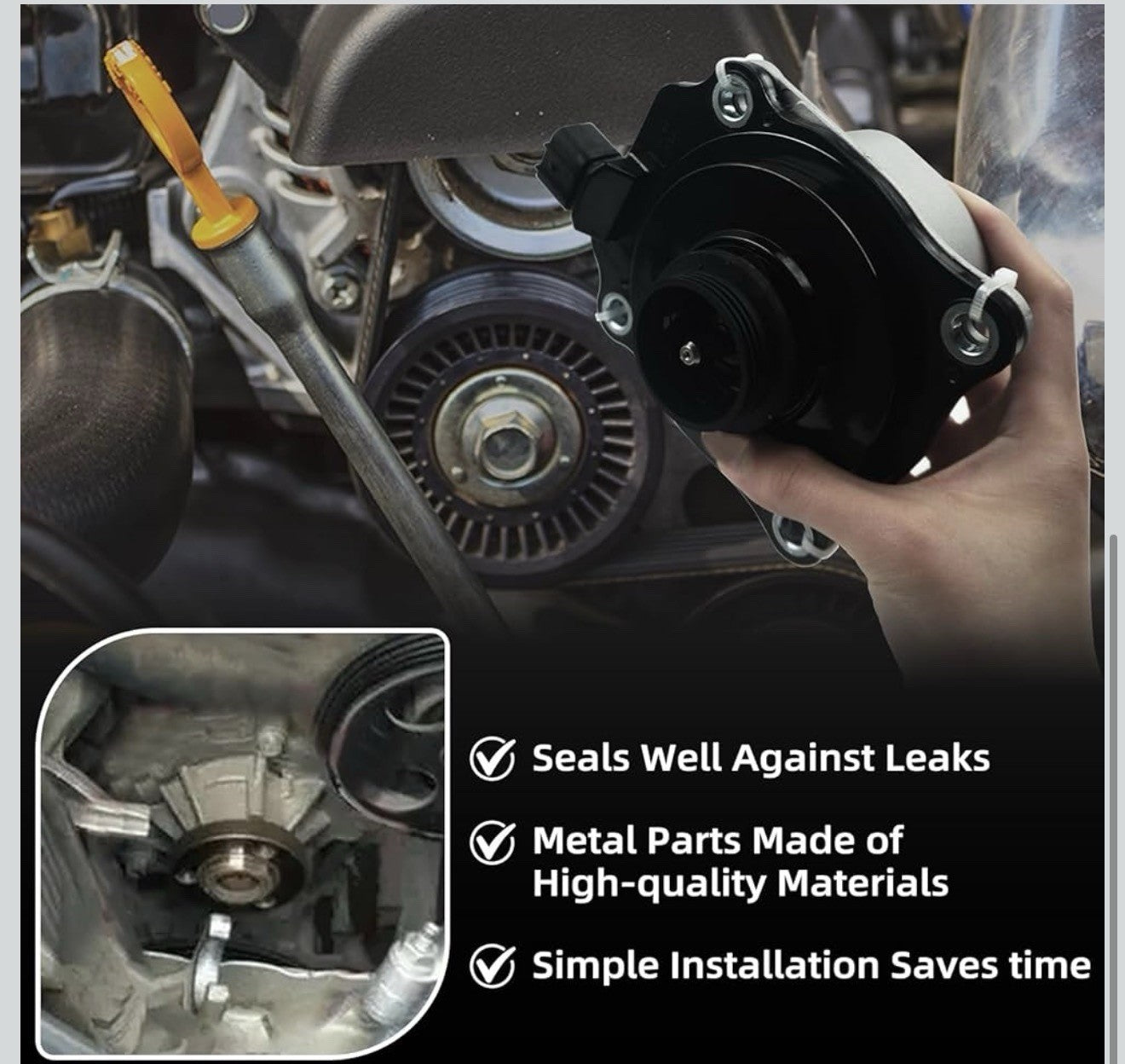 16032-25010 Coolant Electric Water Pump Engine Gasoline Replacement for 2019-...3