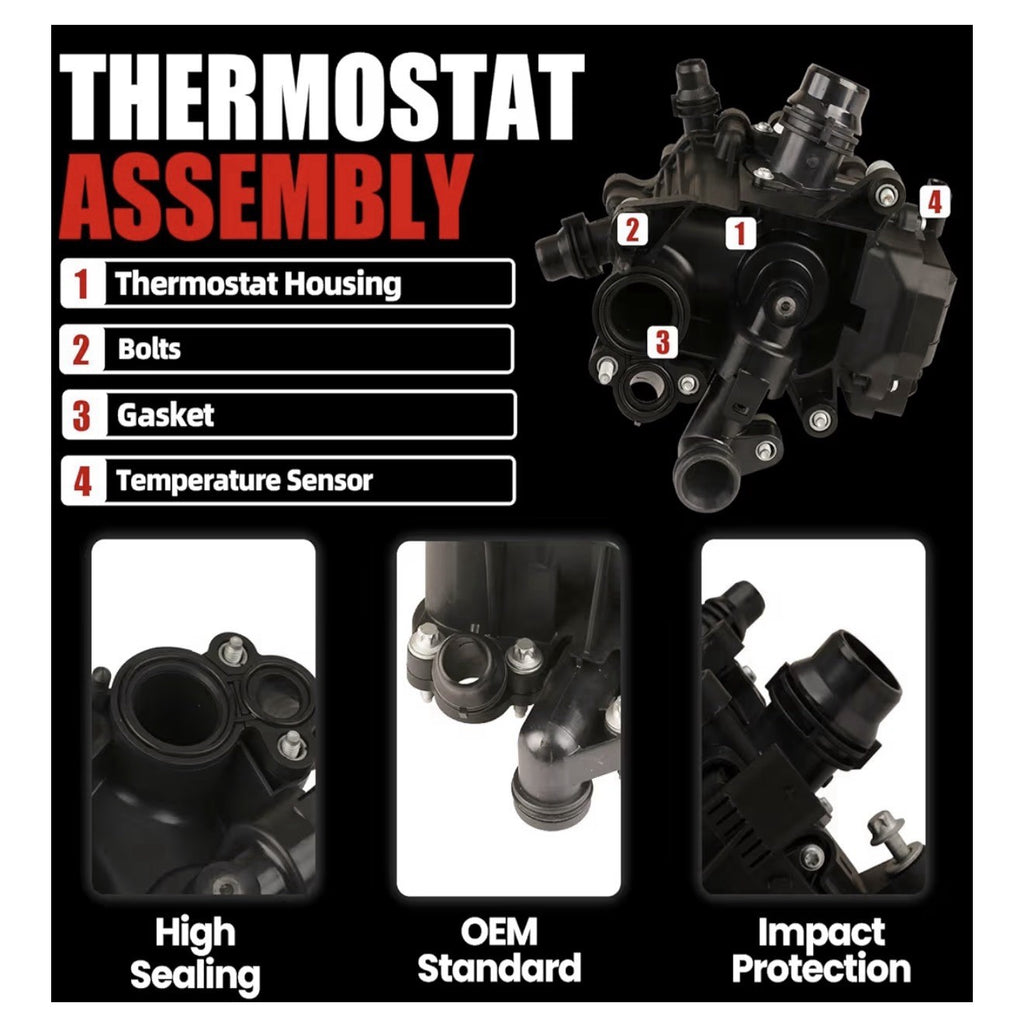 For BMW Petrol Engine Thermostat Heat Manage Module 11537644811 NEW2