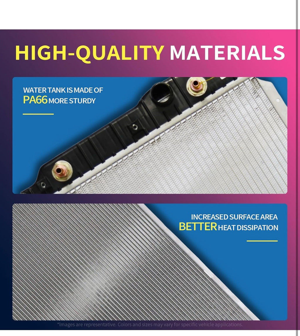 For BMW X3 Radiator 2013-2017 Plastic/Aluminum F25 28i 2.0L Turbo Gas BM30101792