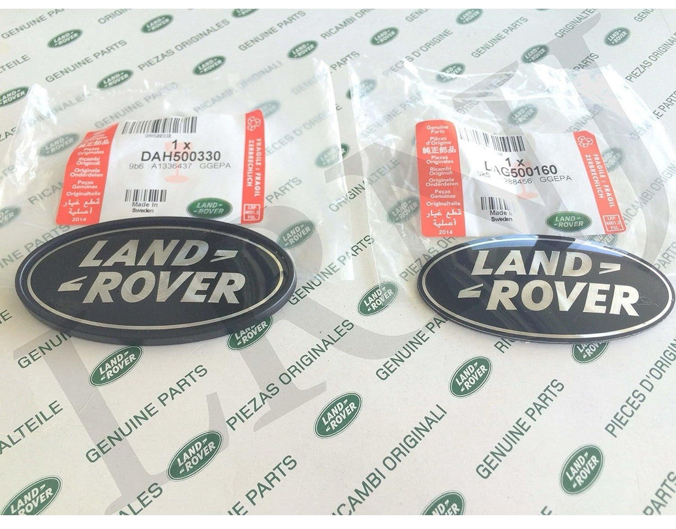 Genuine Land Rover Black Oval Front Grille Badge Emblem Range Rover Set of 23