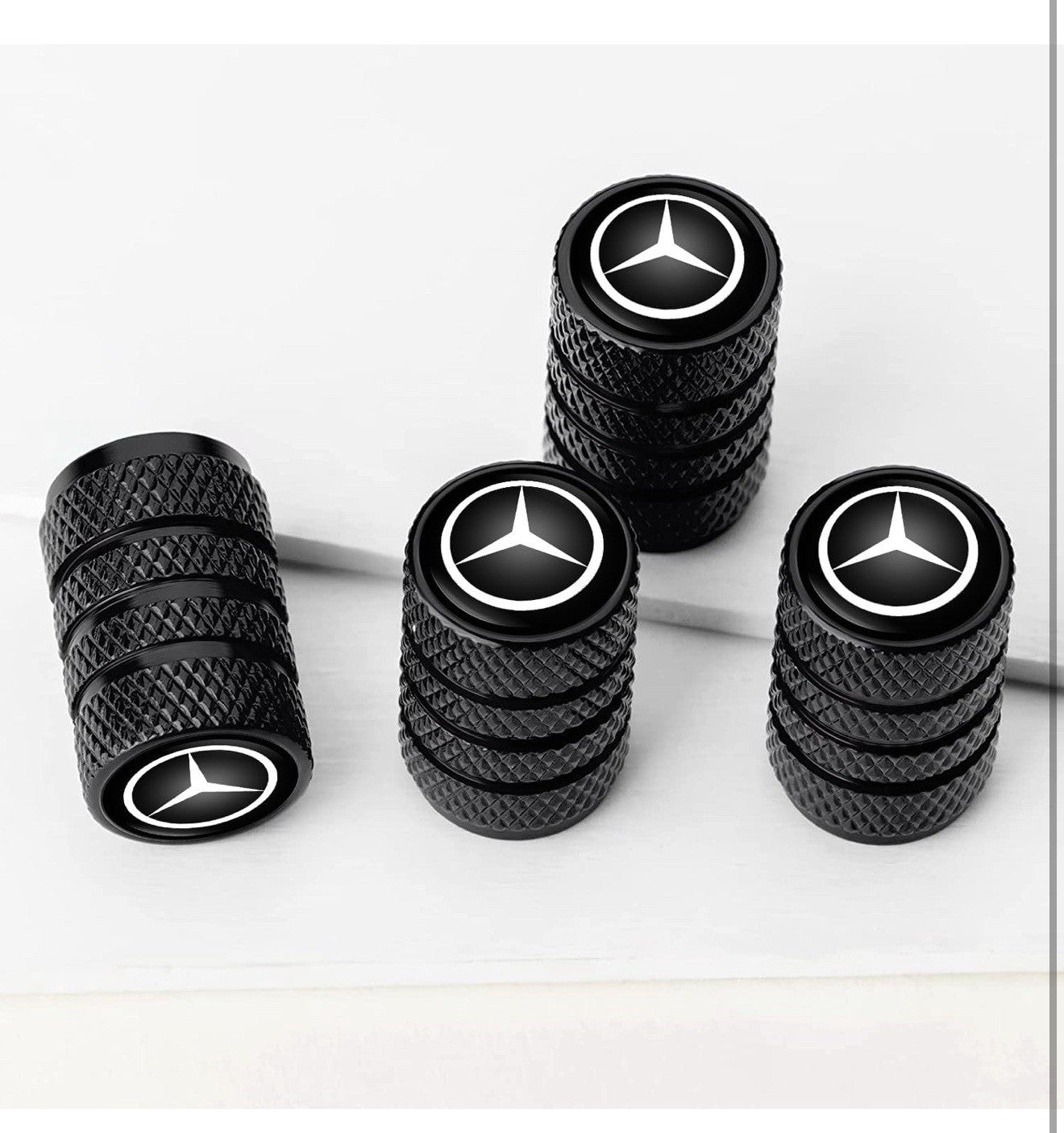 Tire Valve Stem Caps for Mercedes Benz Metal Car Wheel Air caps Auto Valve0