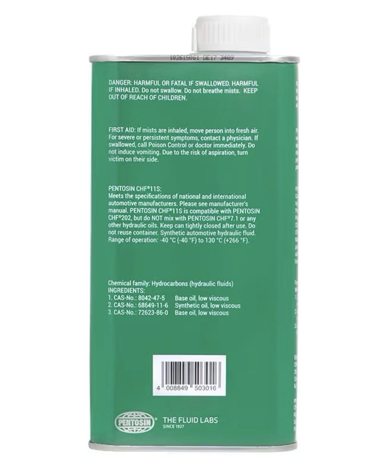 Pentosin CHF11s BMW Audi Mercedes VW Mini 1 Liter5