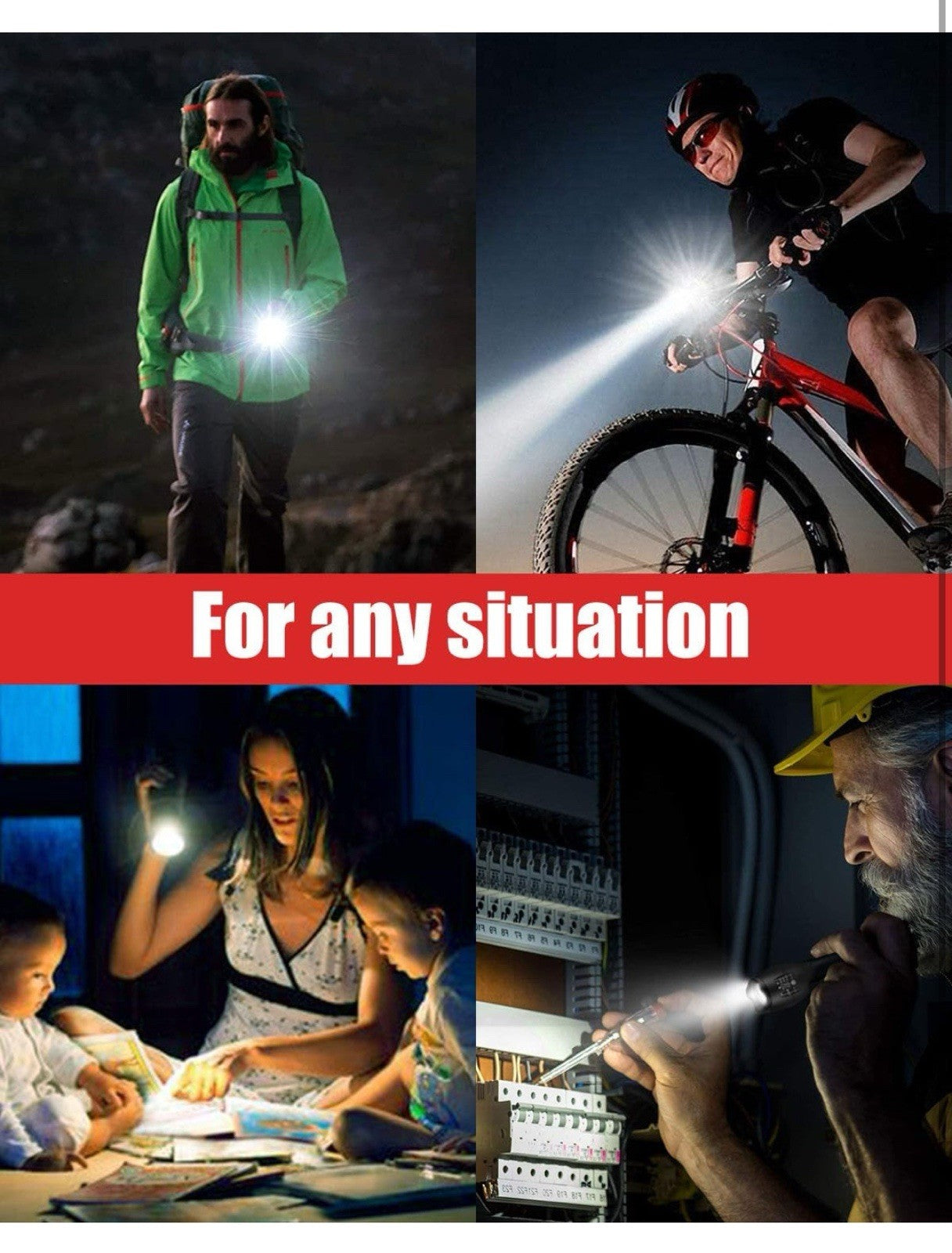 Victoper LED Flashlight 2 Pack, Bright Tactical Torch High Lumens with 5 Modes, 6