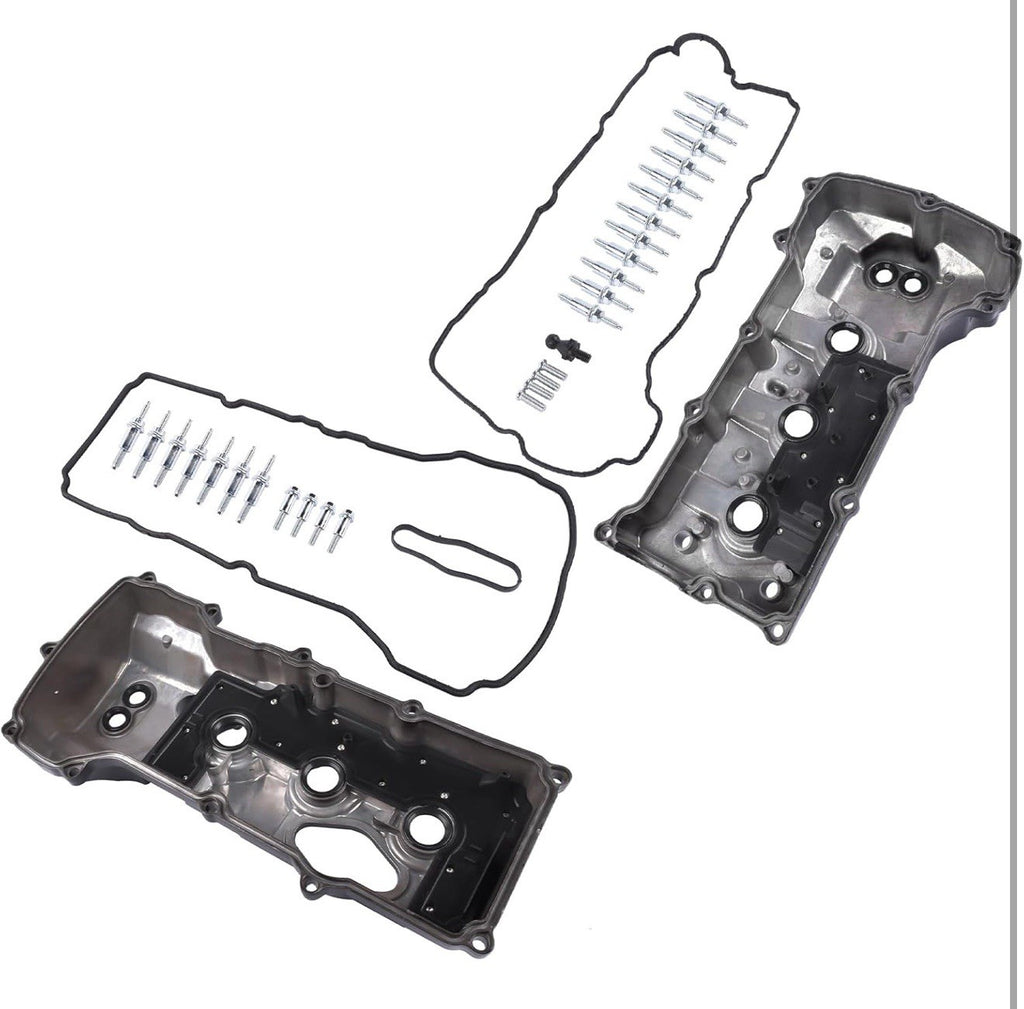 NEW 2PCS Left & Right Aluminum Engine Valve Cover w/ Gasket for 2015-2022 Ford T7