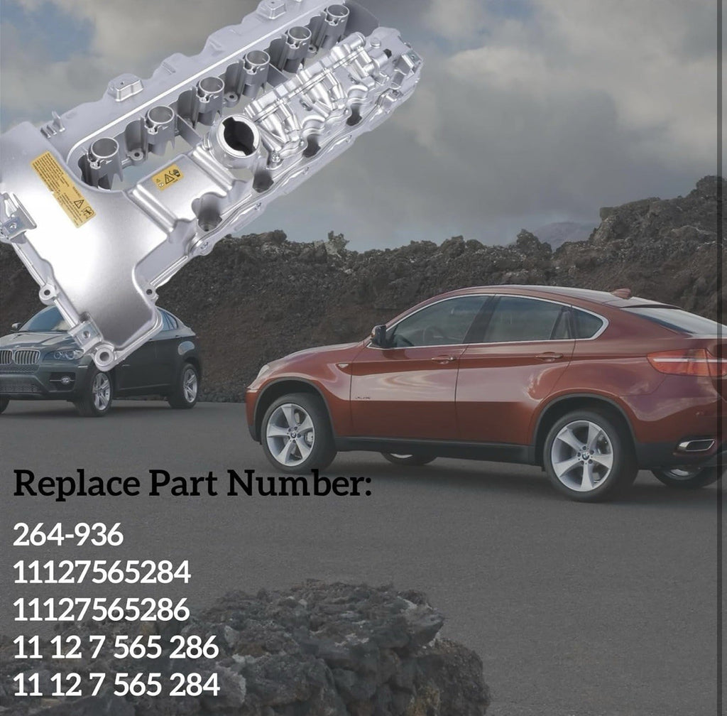 Aluminum Valve Cover 11127565286 11127565284 for BMW 335i xDrive 535xi 740i X6 Z4