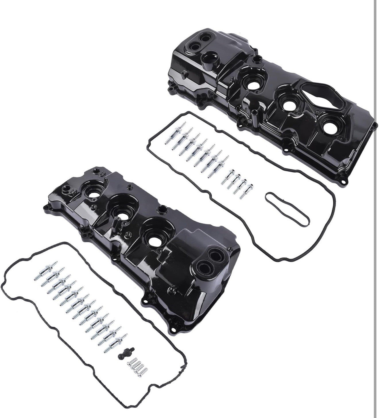 NEW 2PCS Left & Right Aluminum Engine Valve Cover w/ Gasket for 2015-2022 Ford T2