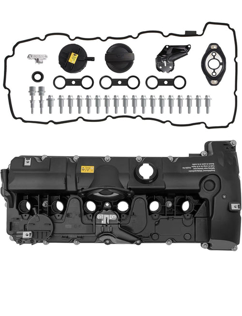 11127552281 Engine Valve Cover w/Gasket & Bolts Compatible with BMW E70 E82 E900