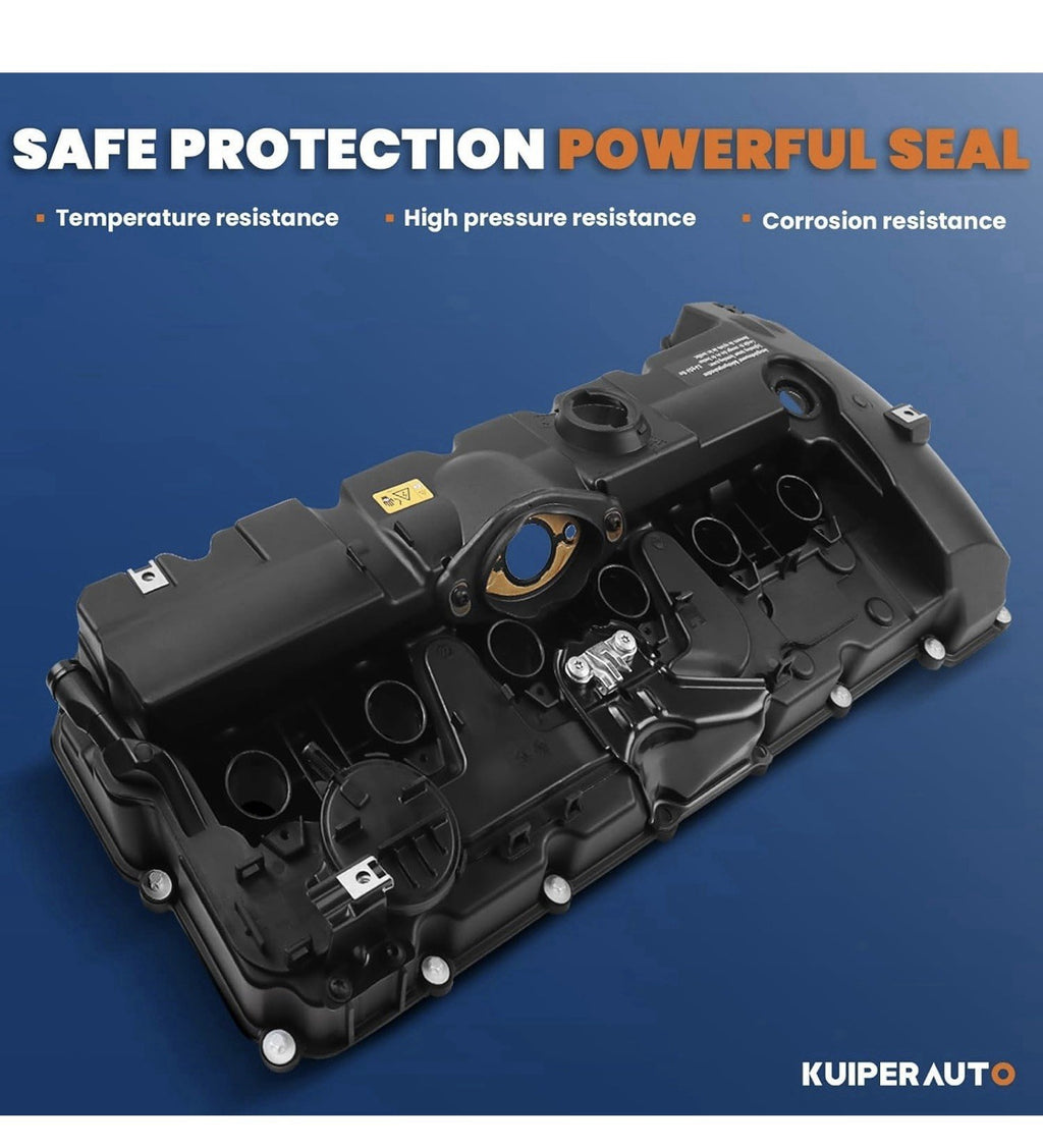 11127552281 Engine Valve Cover w/Gasket & Bolts Compatible with BMW E70 E82 E902
