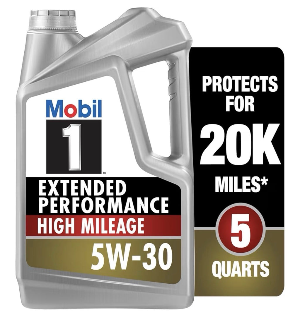 Mobil 1 Extended Performance High Mileage Full Synthetic Motor Oil 5W-30 5 Quart0