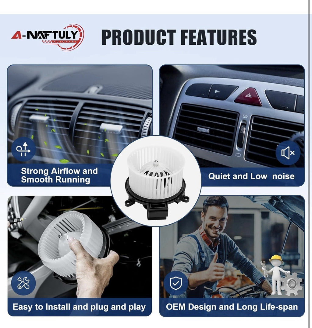 Rear AC Heater Blower Motor Fan Compatible with 2006-2020 Dodge Grand Caravan&mr2